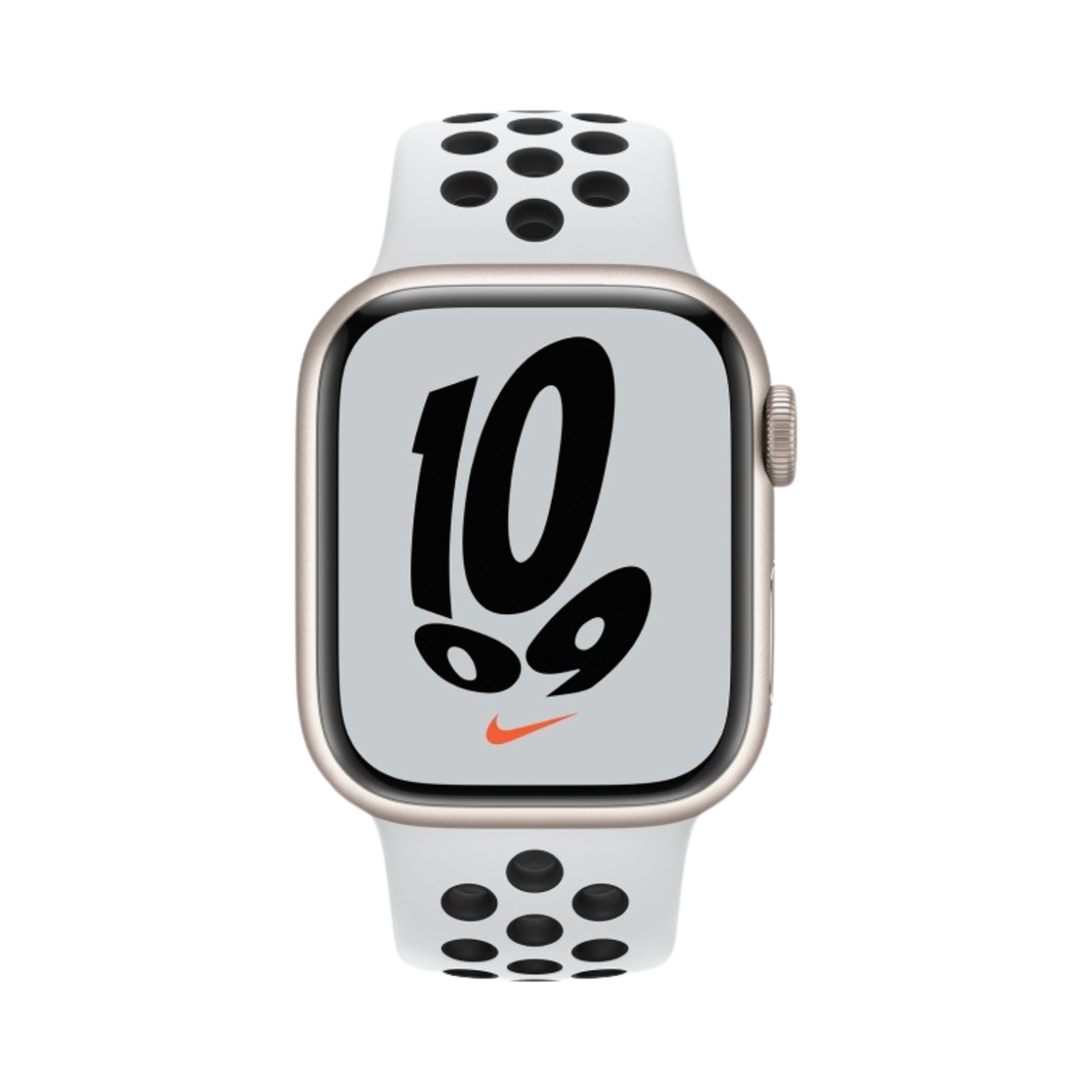 애플 워치 7 나이키 41mm GPS 스타라이트 알루미늄 케이스 나이키 스포츠 밴드 퓨어 플래티넘 블랙 (국내 정식 발매 제품)(Apple Watch Nike Series 7 41mm GPS Starlight Aluminum Case with Nike Sport Band Pure Platinum Black (Korean Ver.)) - 2