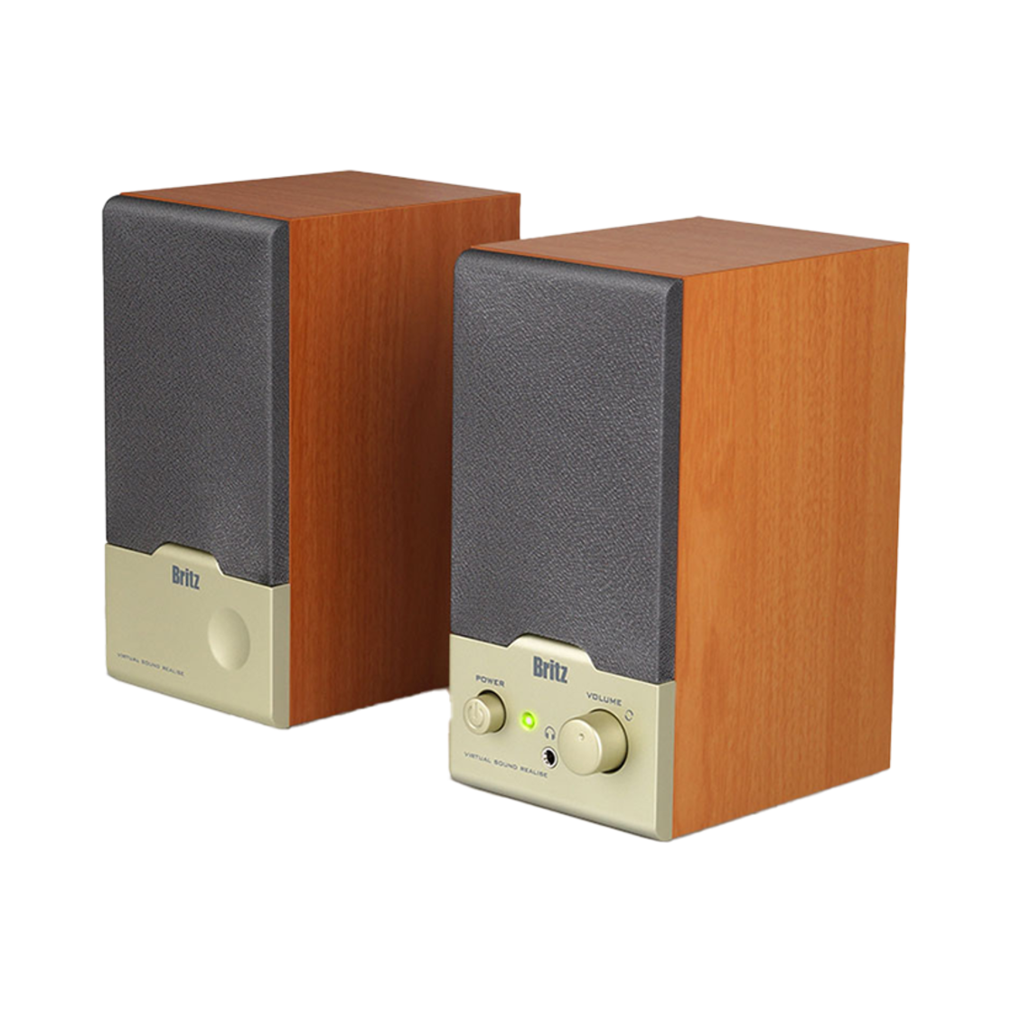 BR-1000ACUVE Britz Br-1000A Cuve 2-Channel Speaker Antique Y2K Wood Speaker