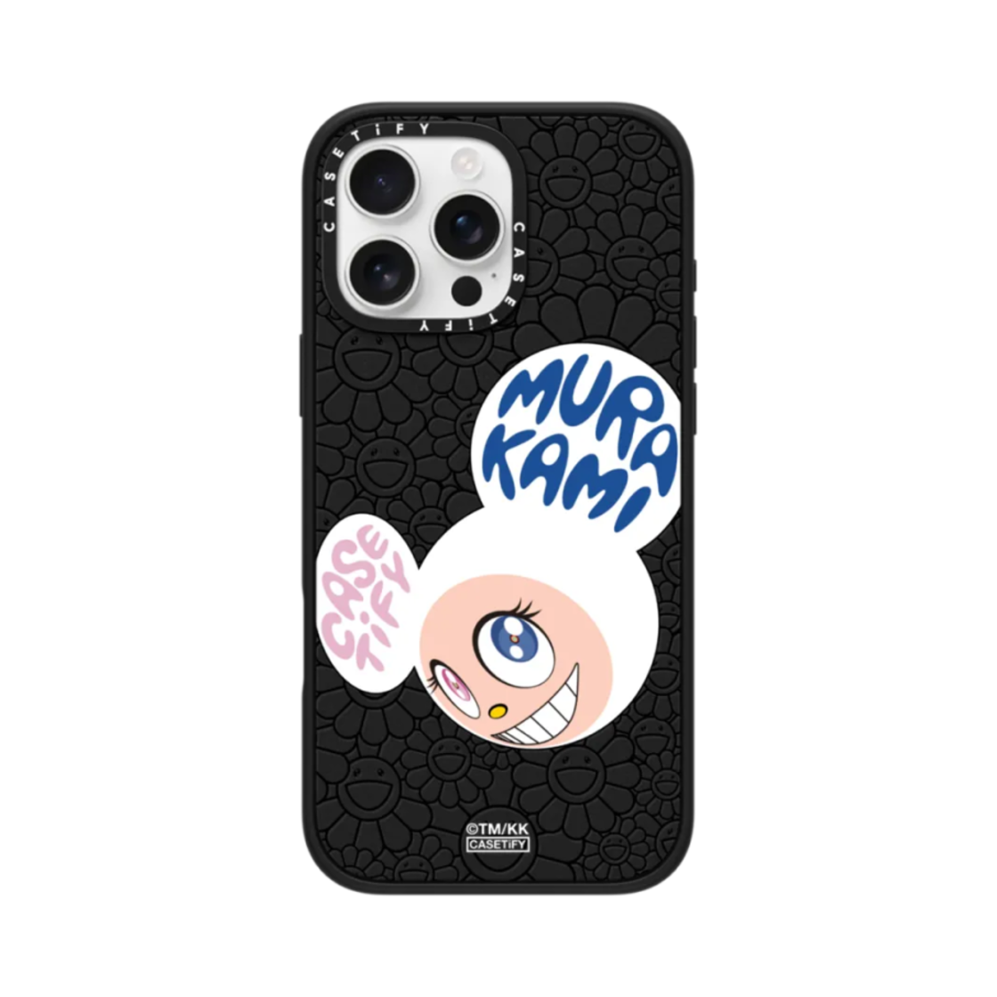 케이스티파이 x 무라카미 타카시 아이폰 도브, 그리고 나서 화이트 맥세이프 호환 임팩트 케이스 매트 블랙
