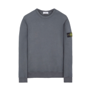 Stone Island 62420 Brushed Cotton Fleece Garment Dyed Crewneck Sweatshirt Lead - 23FW