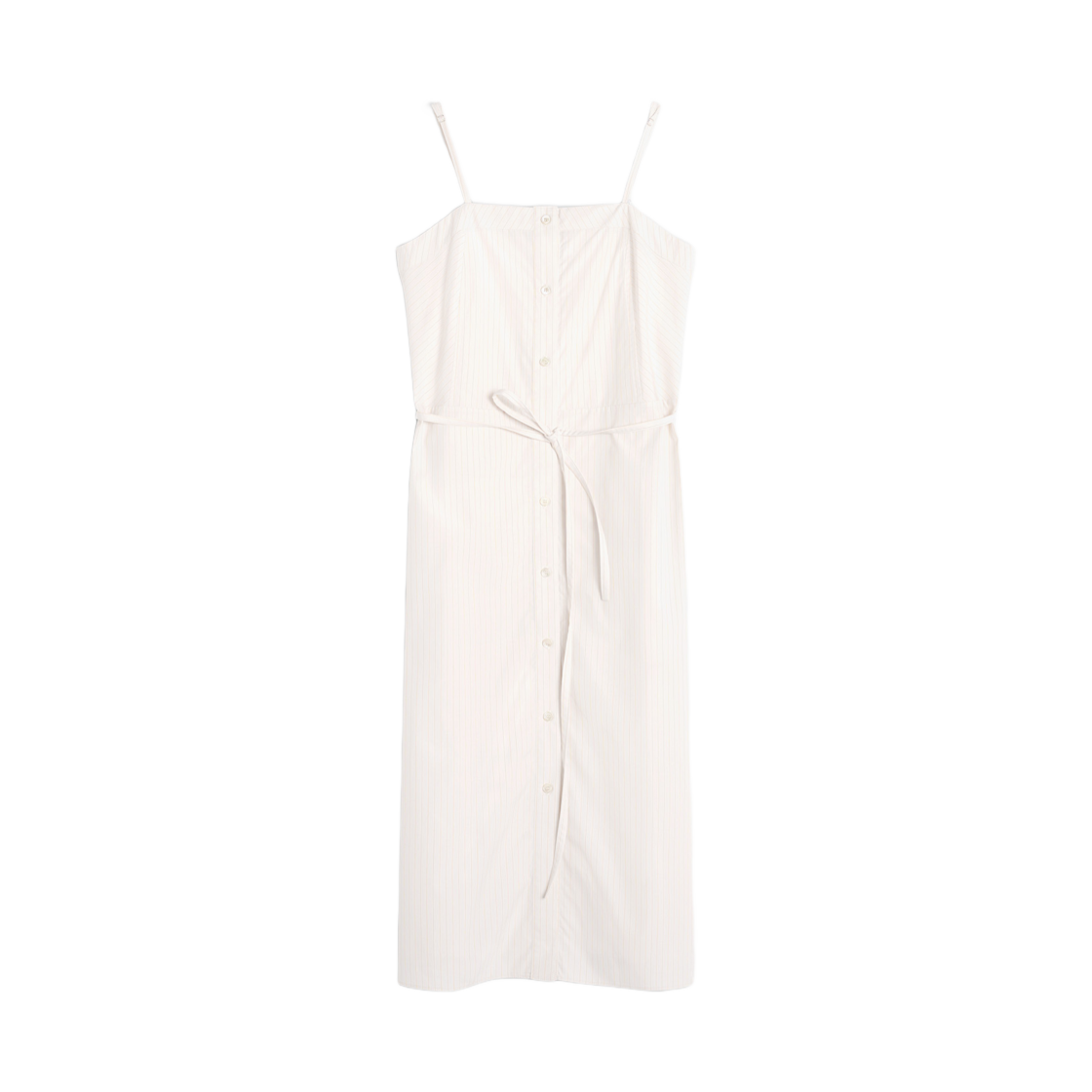 (W) 메종 키츠네 하이 썸머 스트랩 드레스 씨솔트 캐슈((W) Maison Kitsune High Summer Strap Dress Seasalt Cashew)