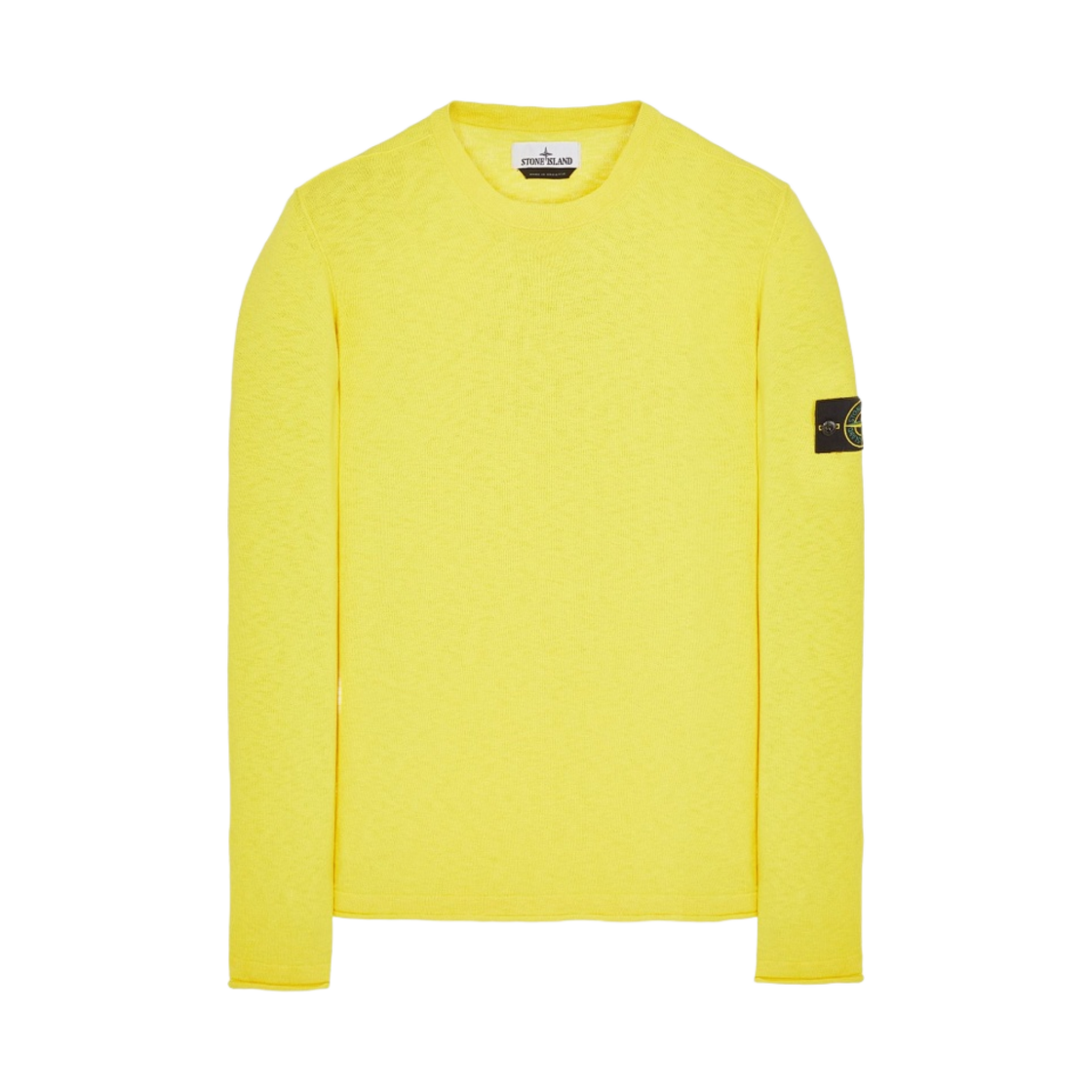 스톤 아일랜드 502B0 크루넥 니트탑 옐로우 - 23SS(Stone Island 502B0 Crewneck Knit Yellow - 23SS) - 1