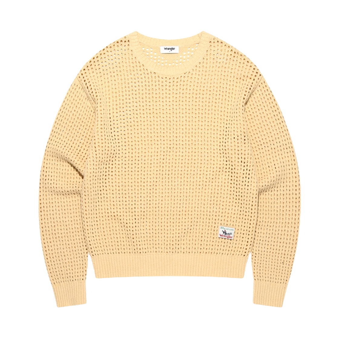 랭글러 솔리드 크로셰 니트 풀오버버터(Wrangler Solid Crochet Knit Pullover Butter)
