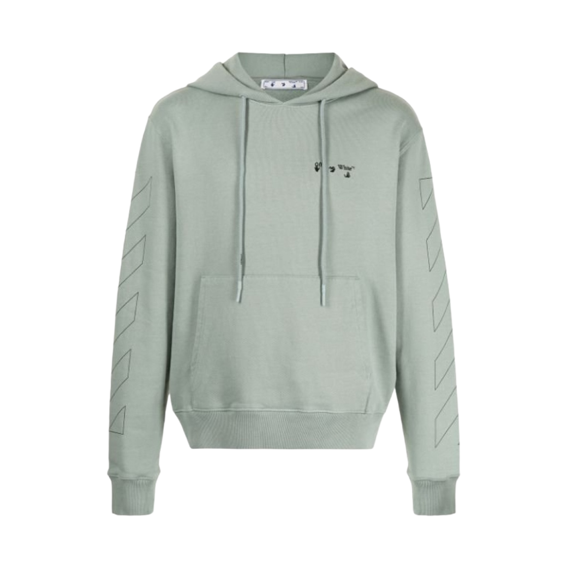 오프화이트 다이애그 슬림 후드 그린(Off-White Diag Slim Hoodie Green) - 1