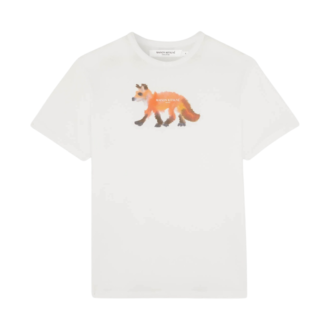 KM00105KJ0008-P100 Maison Kitsune MK X Rop Van Mierlo Fox Classic T-Shirt White
