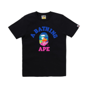 (W) BAPE Bape Sunset Beach T-Shirt Black