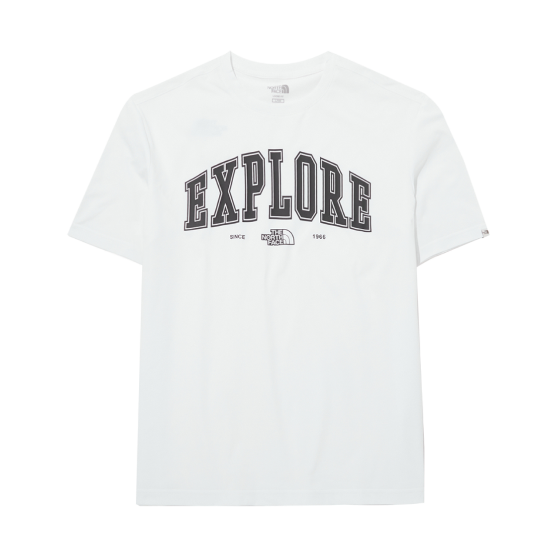 NT7UQ50J The North Face Explorer S/S Roundneck T-Shirt White