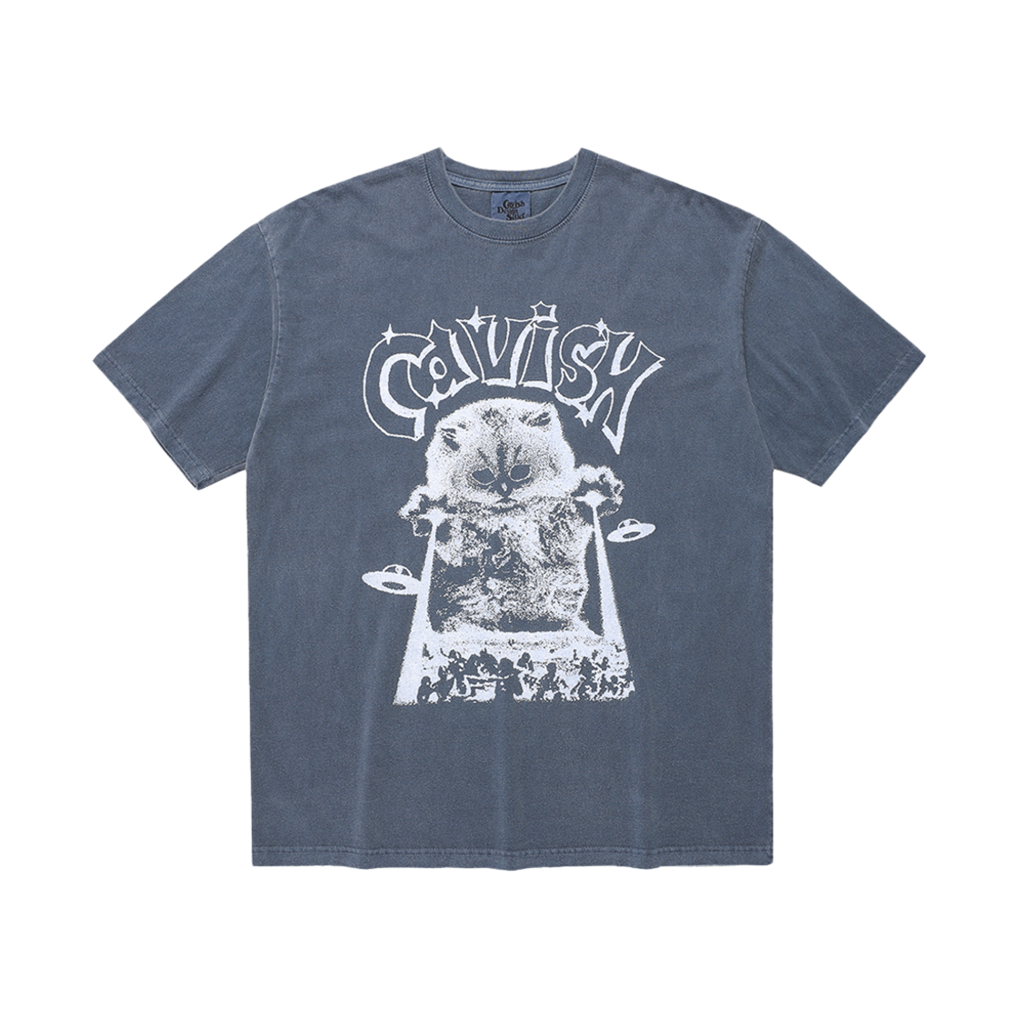 카비시 인베이더 피그먼트 숏슬리브 티셔츠 블루