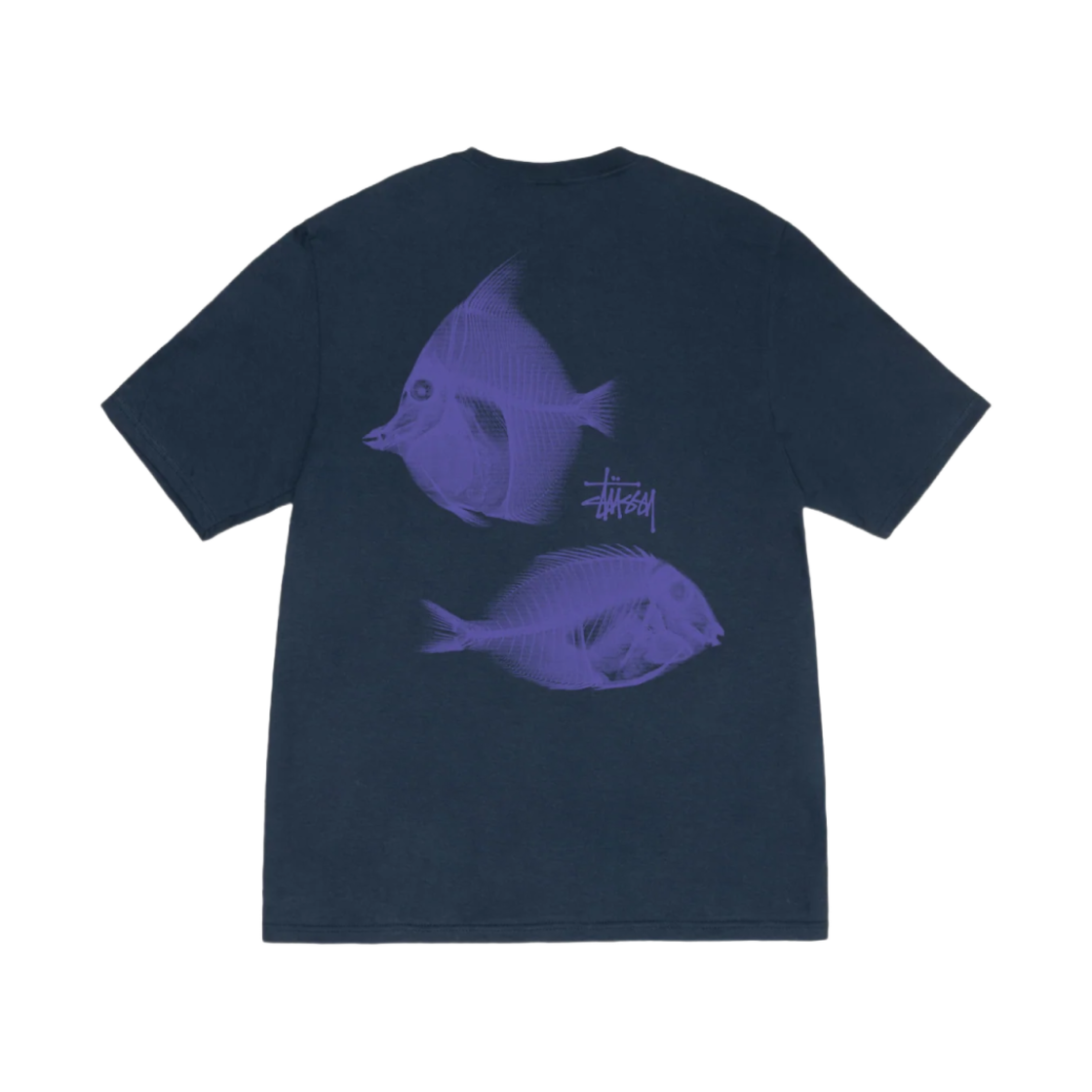 스투시 엑스레이 피싱 티셔츠 네이비(Stussy X-Ray Fishin T-shirt Navy)