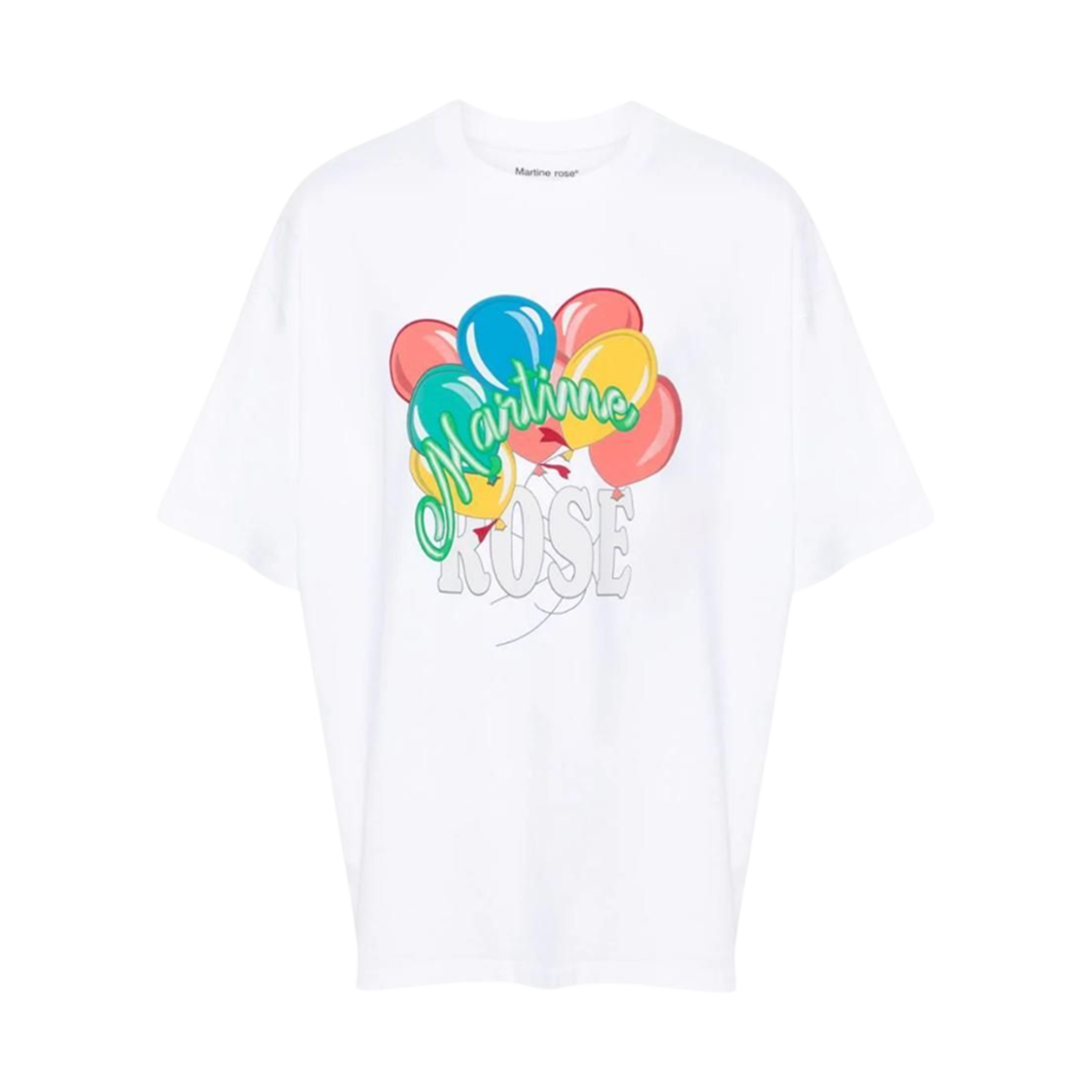 마틴 로즈 그래픽 프린팅 오버사이즈 핏 코튼 티셔츠 화이트(Martine Rose Graphic Printing Oversized Fit Cotton T-Shirt White)