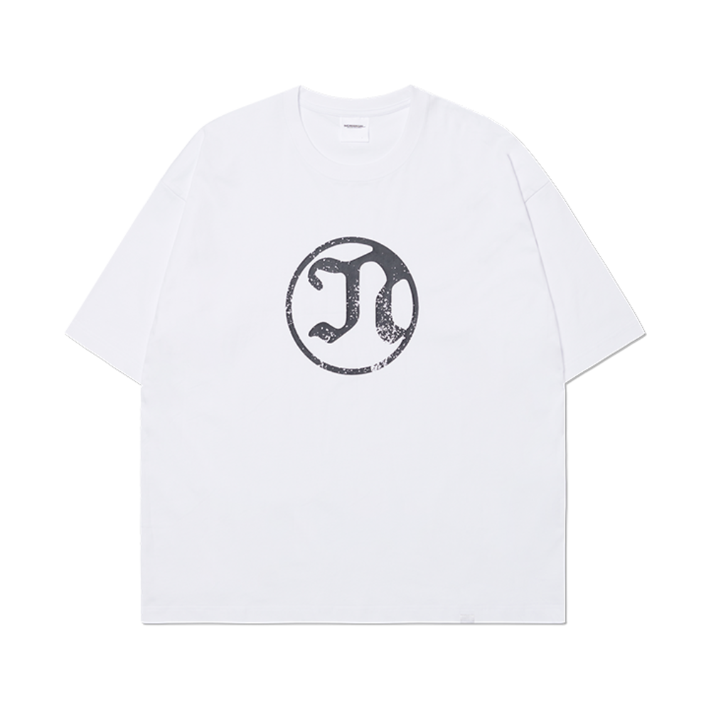 노매뉴얼 심볼 N 티셔츠 화이트