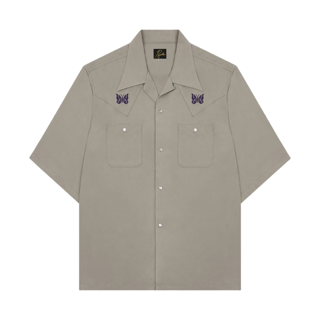 니들스 숏슬리브 카우보이 원업 셔츠 베이지