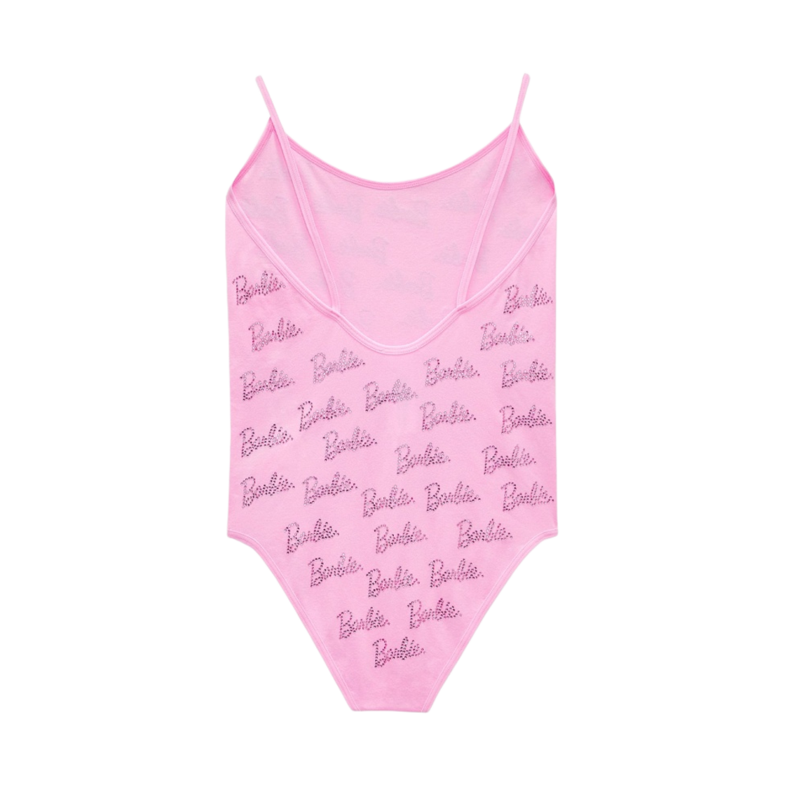 (W) 자라 x 바비 매텔 라인스톤 바디수트 핑크((W) Zara x Barbie Mattel Rhinestone Bodysuit Pink) - 2