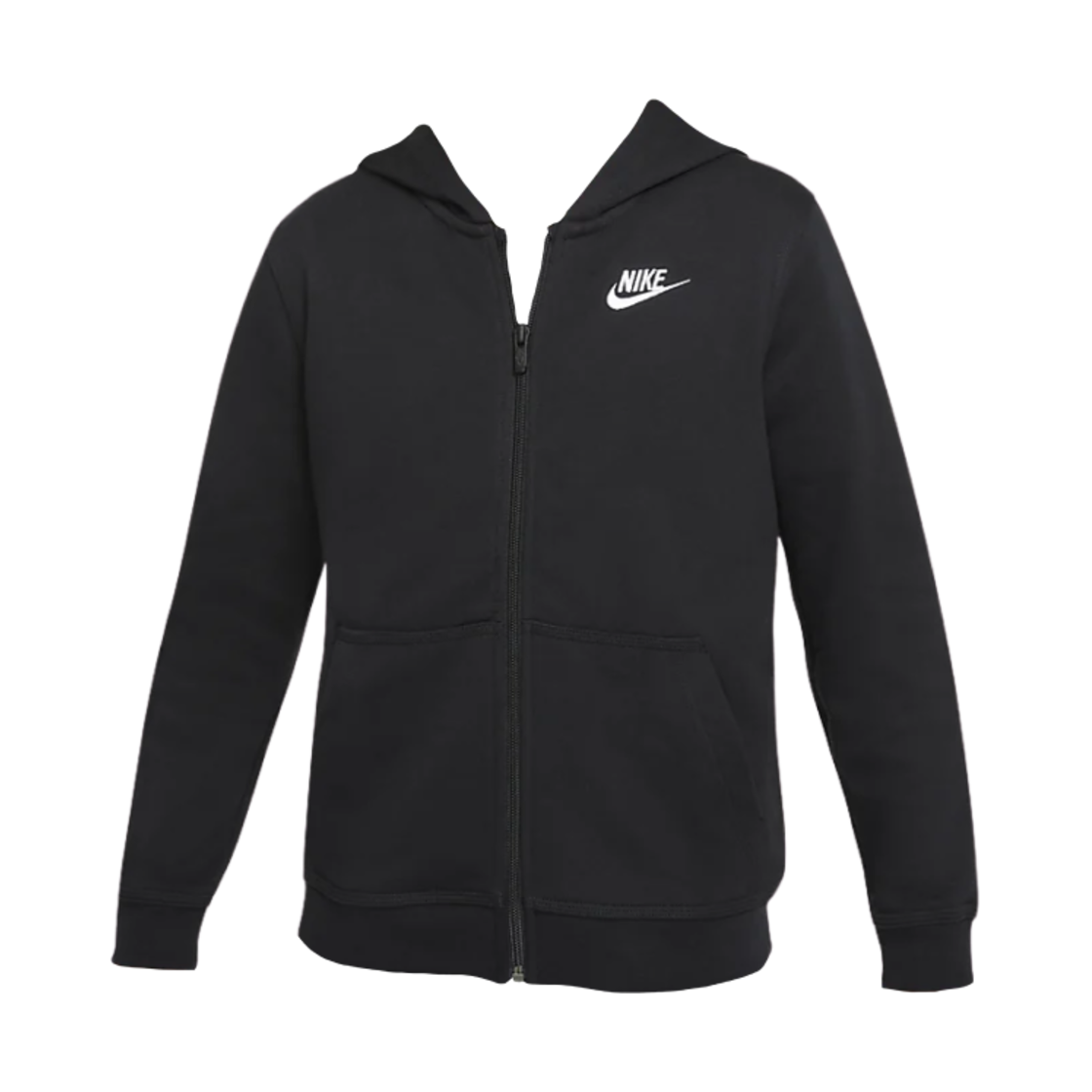 (키즈) 나이키 NSW 클럽 프렌치 테리 후드 집업 블랙