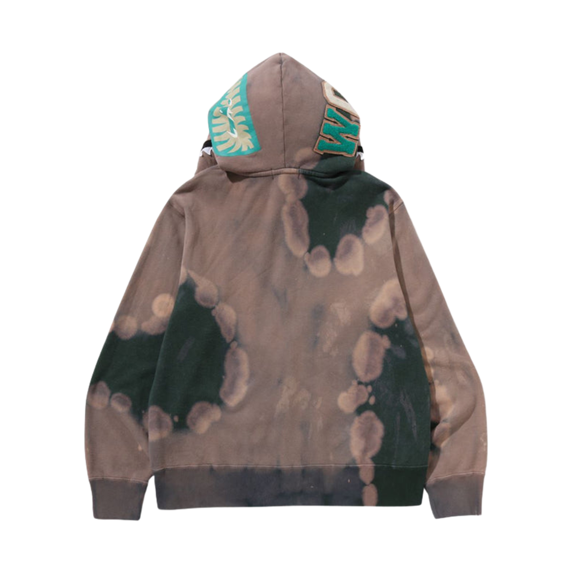 베이프 핸드 다이 샤크 풀 집 후드 그린(BAPE Hand Dye Shark Full Zip Hoodie Green) - 2