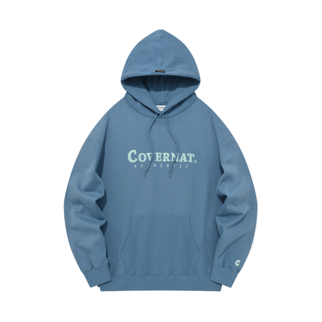 커버낫 어센틱 로고 후디 블루(Covernat Authentic Logo Hoodie Blue)