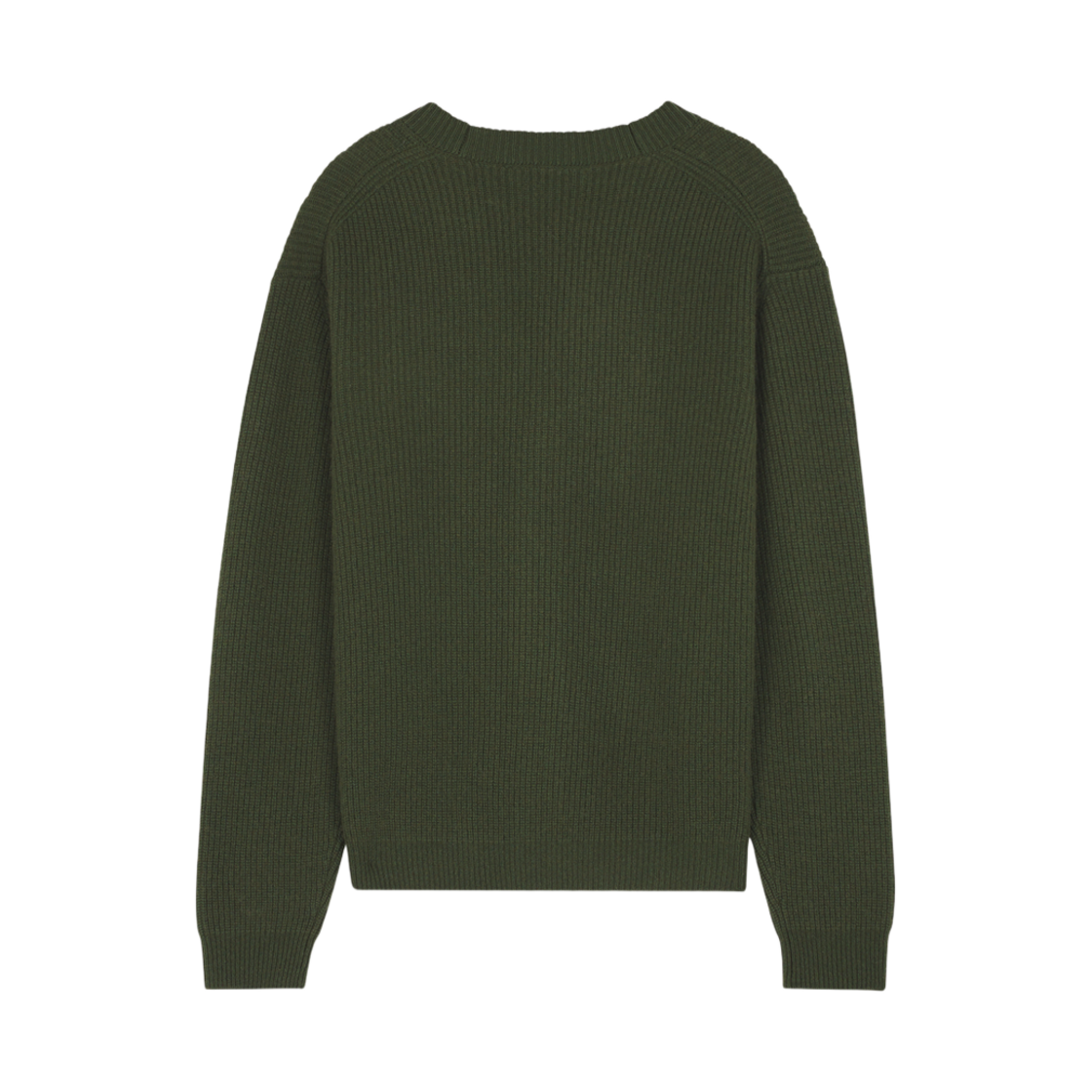 메종 키츠네 볼드 폭스 헤드 패치 컴포트 립드 가디건 레인저 그린(Maison Kitsune Bold Fox Head Patch Comfort Ribbed Cardigan Ranger Green) - 2