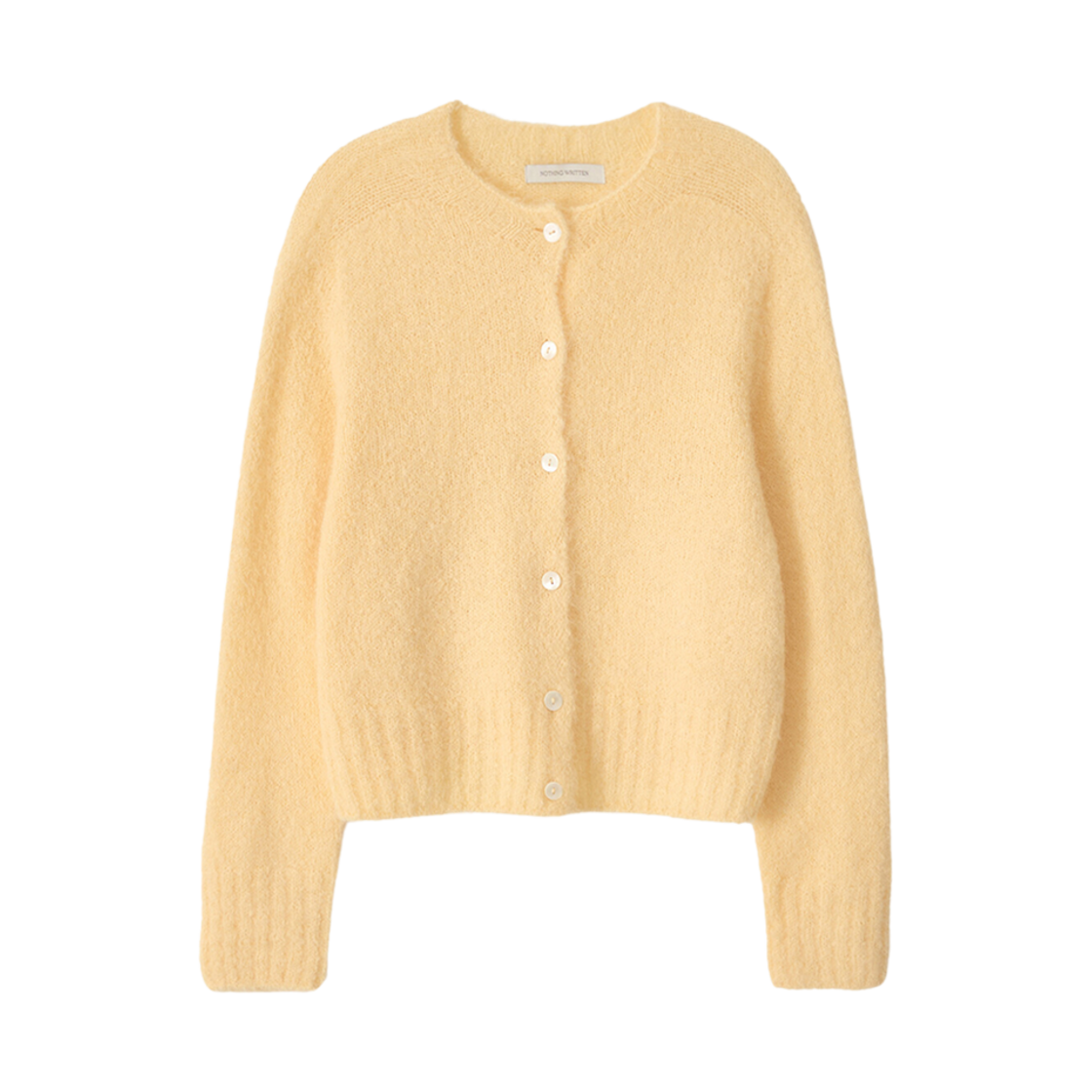(W) 낫띵 리튼 알파카 니트 가디건 에그((W) Nothing Written Alpaca Knit Cardigan Egg)