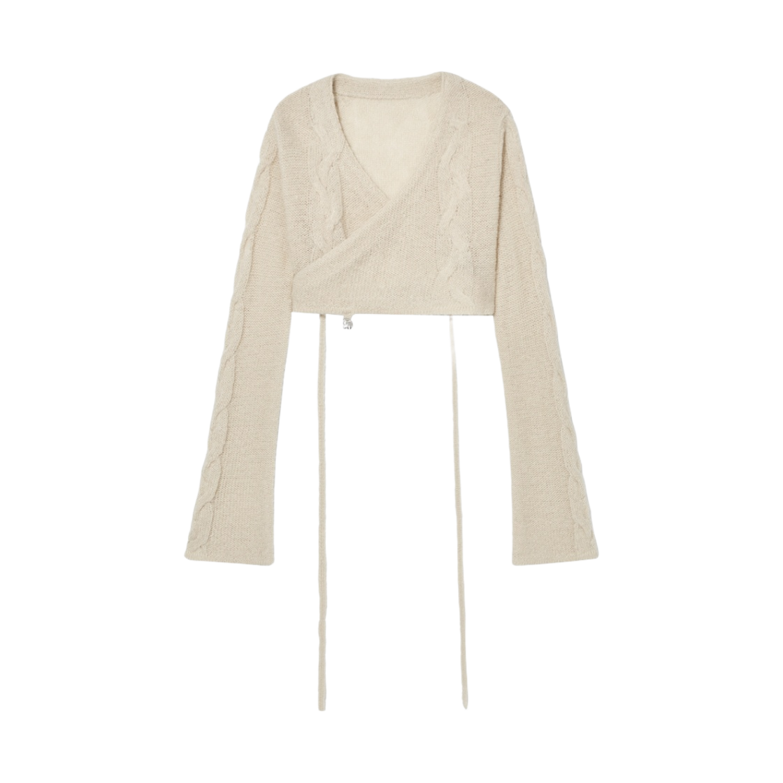 (W) 글로니 시몬 니트 가디건 베이지((W) Glowny Simon Knit Cardigan Beige) - 1