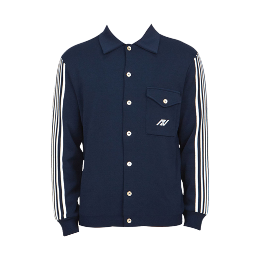 Autry Viscose Nylon Cardigan Blue Navy
