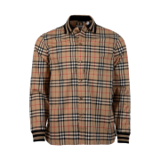 Burberry Vintage Check Cotton Poplin Shirt Archive Beige