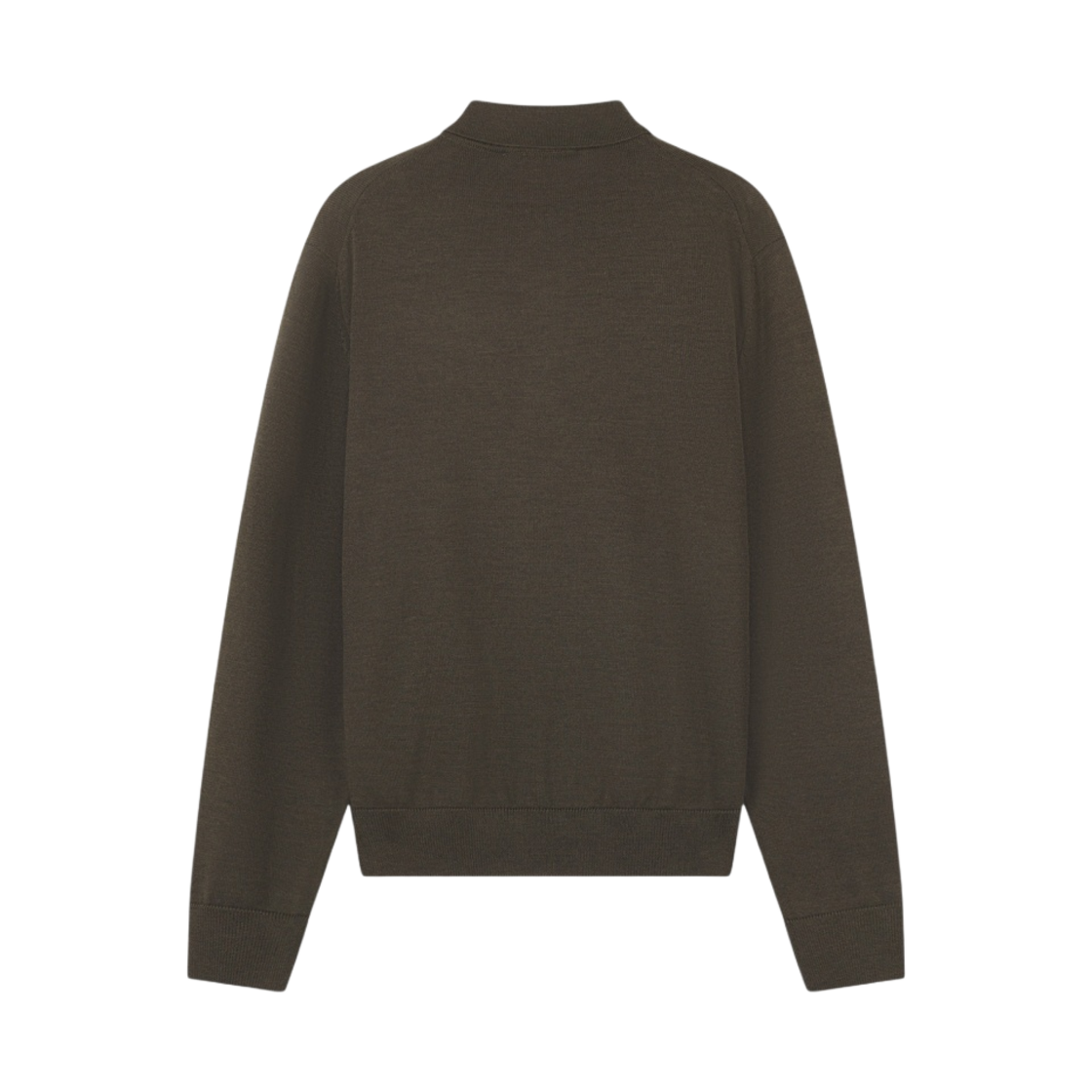 메종 키츠네 볼드 폭스 헤드 패치 폴로 점퍼 카키(Maison Kitsune Bold Fox Head Patch Polo Jumper Khaki) - 2