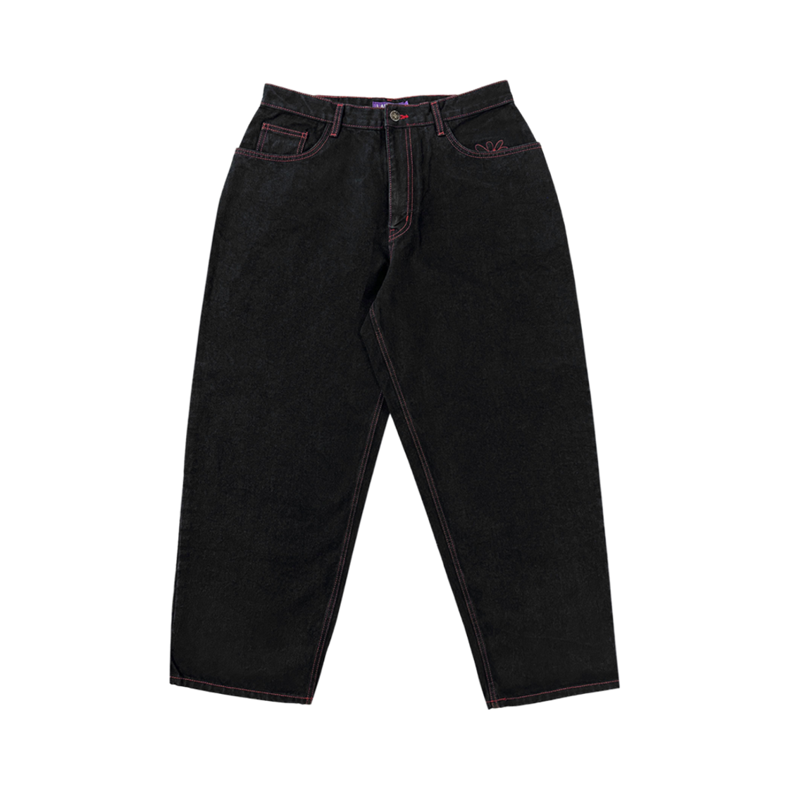 - Labros Devil Daisy Baggy Jeans Black