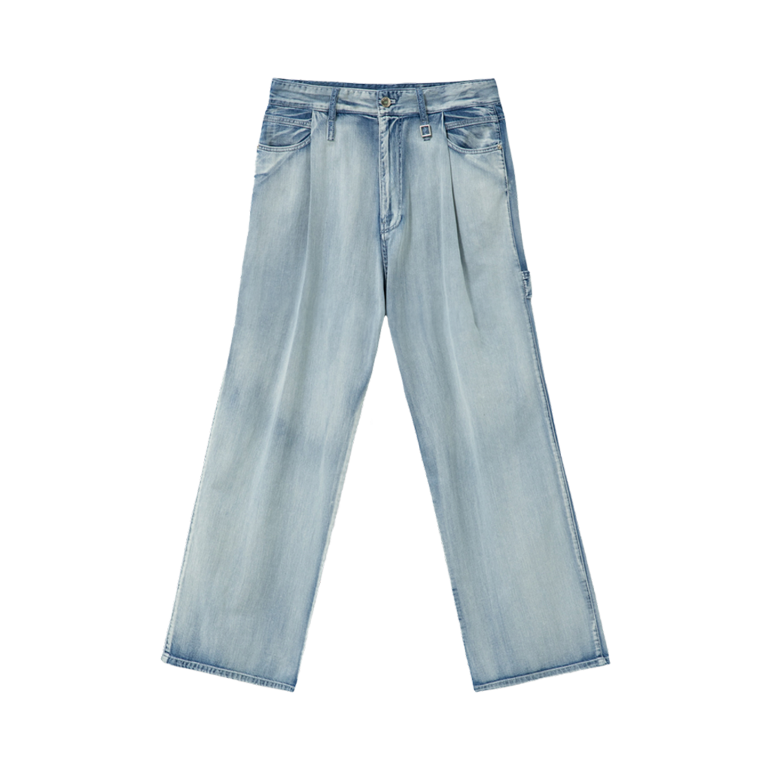 W251PT27991L Wooyoungmi Wide Washing Denim Pants Blue - 25SS