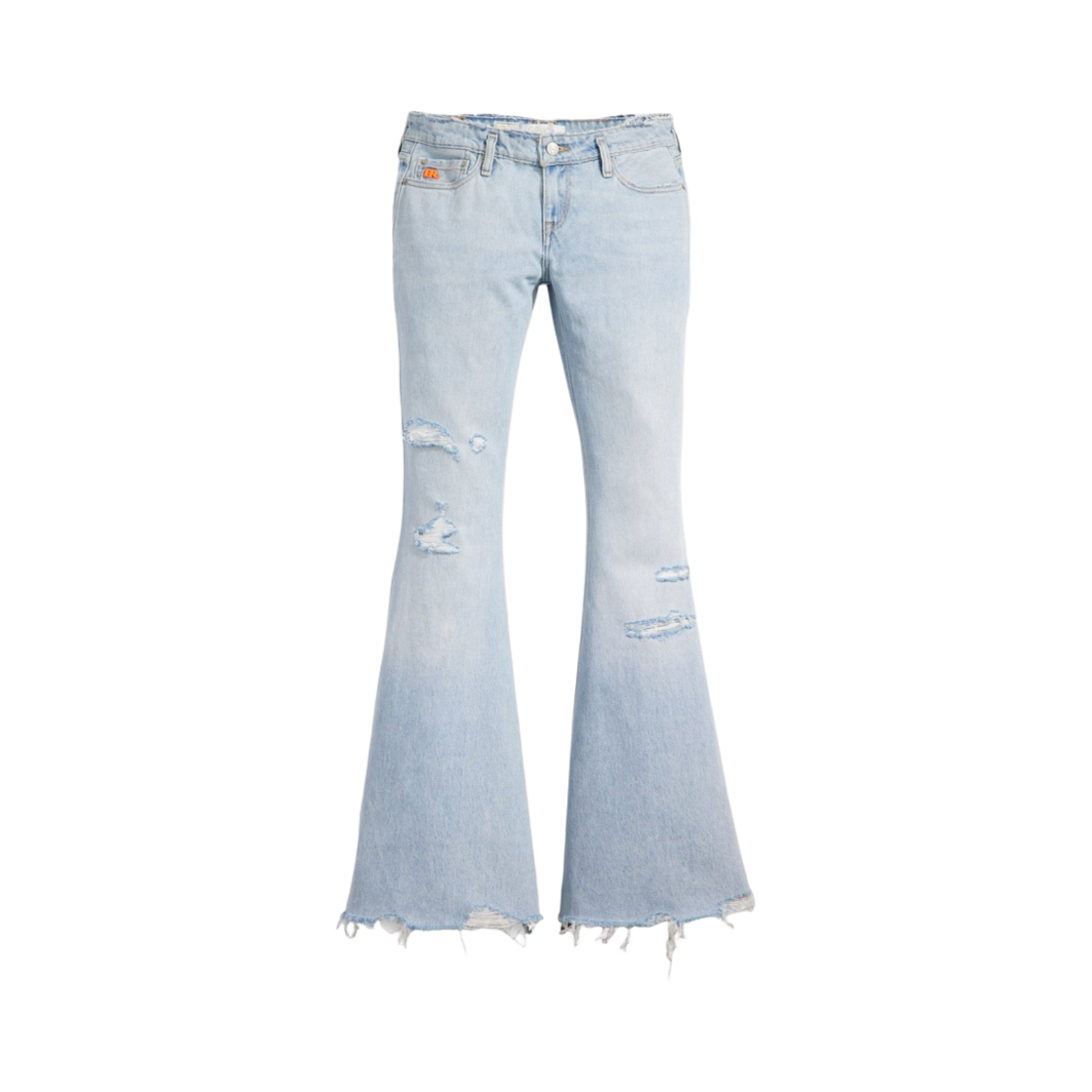 (W) 리바이스 x Erl 로우 라이즈 플레어 진 인디고((W) Levi's x Erl Low Rise Flare Jeans Indigo) - 1