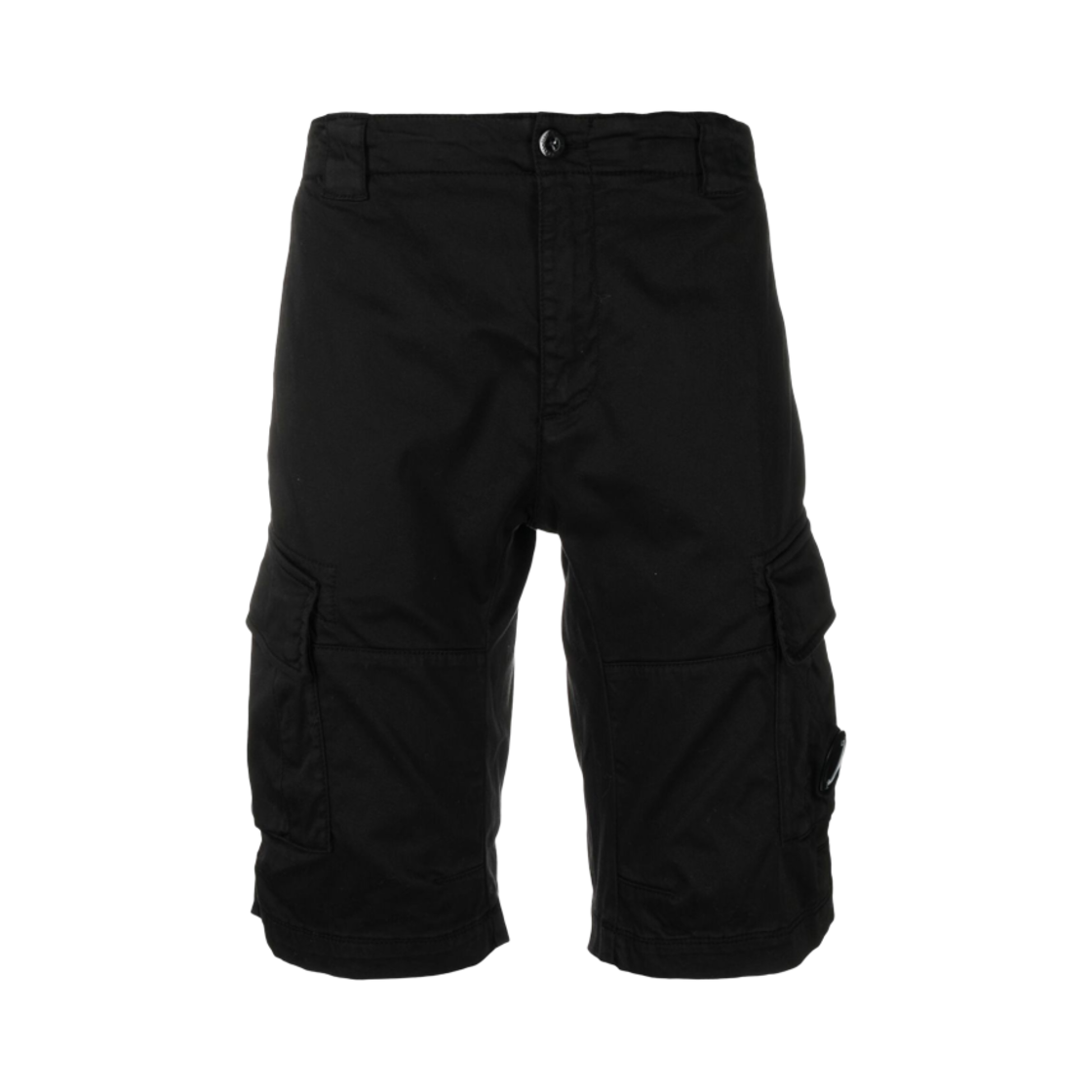 C.P. 컴퍼니 스트레치 사틴 카고 쇼츠 블랙 - 25SS(C.P. Company Stretch Sateen Cargo Shorts Black - 25SS)