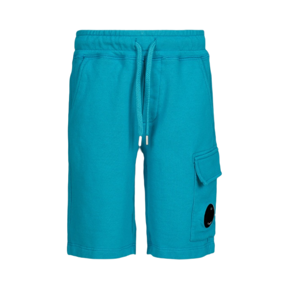 (키즈) C.P. 컴퍼니 U16 베이직 플리스 카고 쇼츠 타일 블루 - 23SS((Kids) C.P. Company U16 Basic Fleece Cargo Shorts Tile Blue - 23SS) - 1