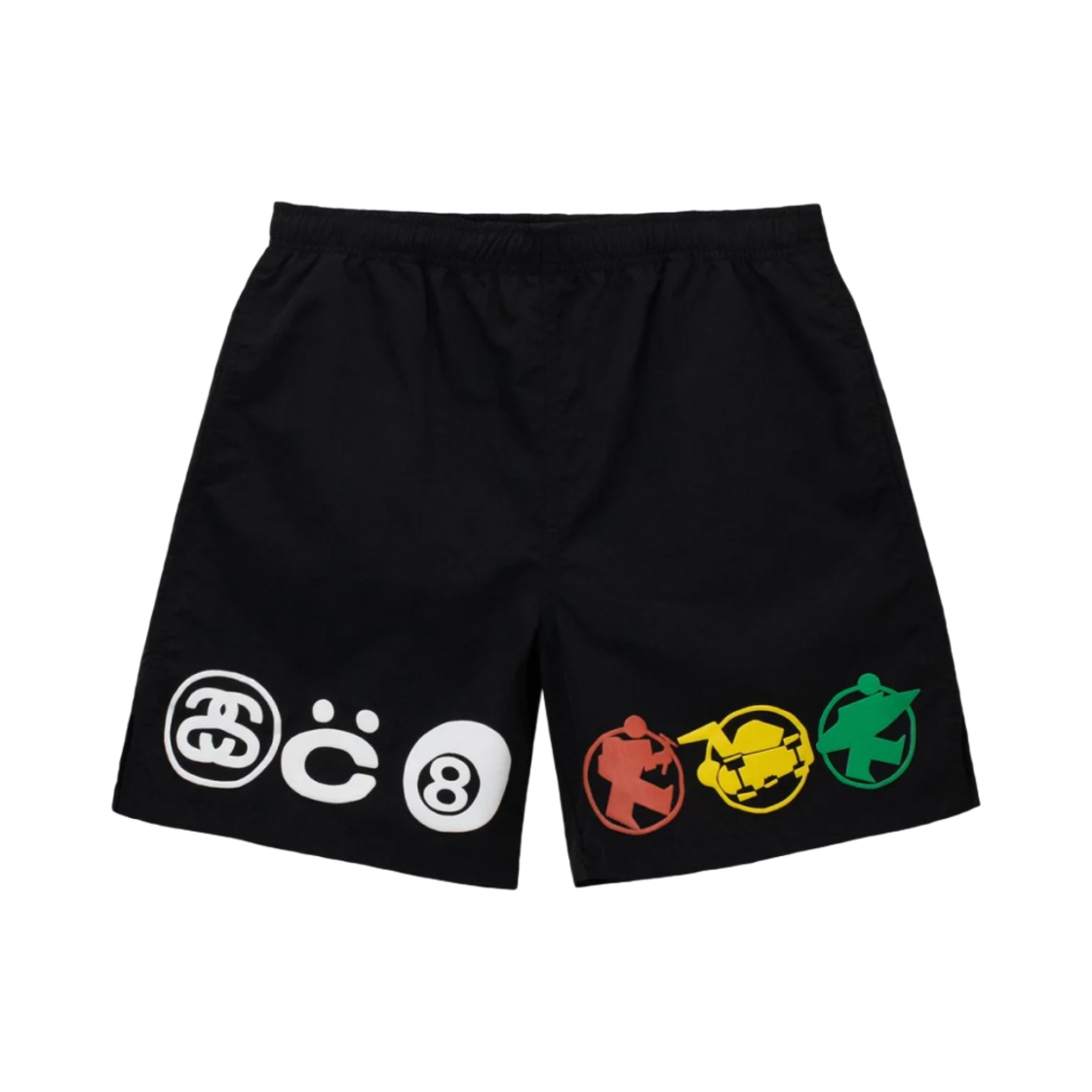 313008 Stussy x Cactus Plant Flea Market Icon Water Shorts Black - 대표 이미지 #1