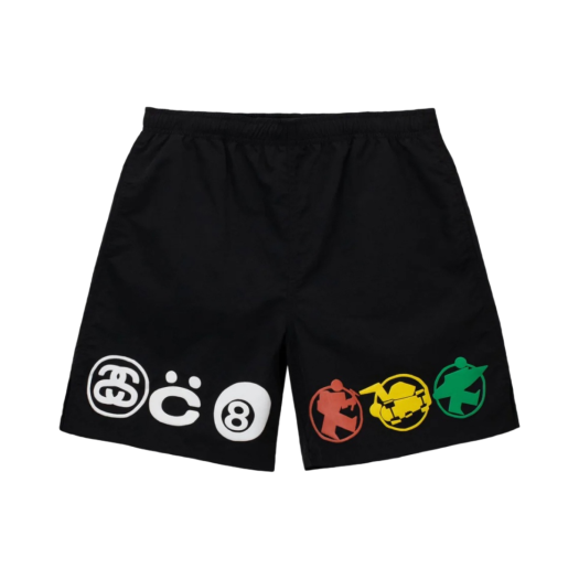 Stussy x Cactus Plant Flea Market Icon Water Shorts Black