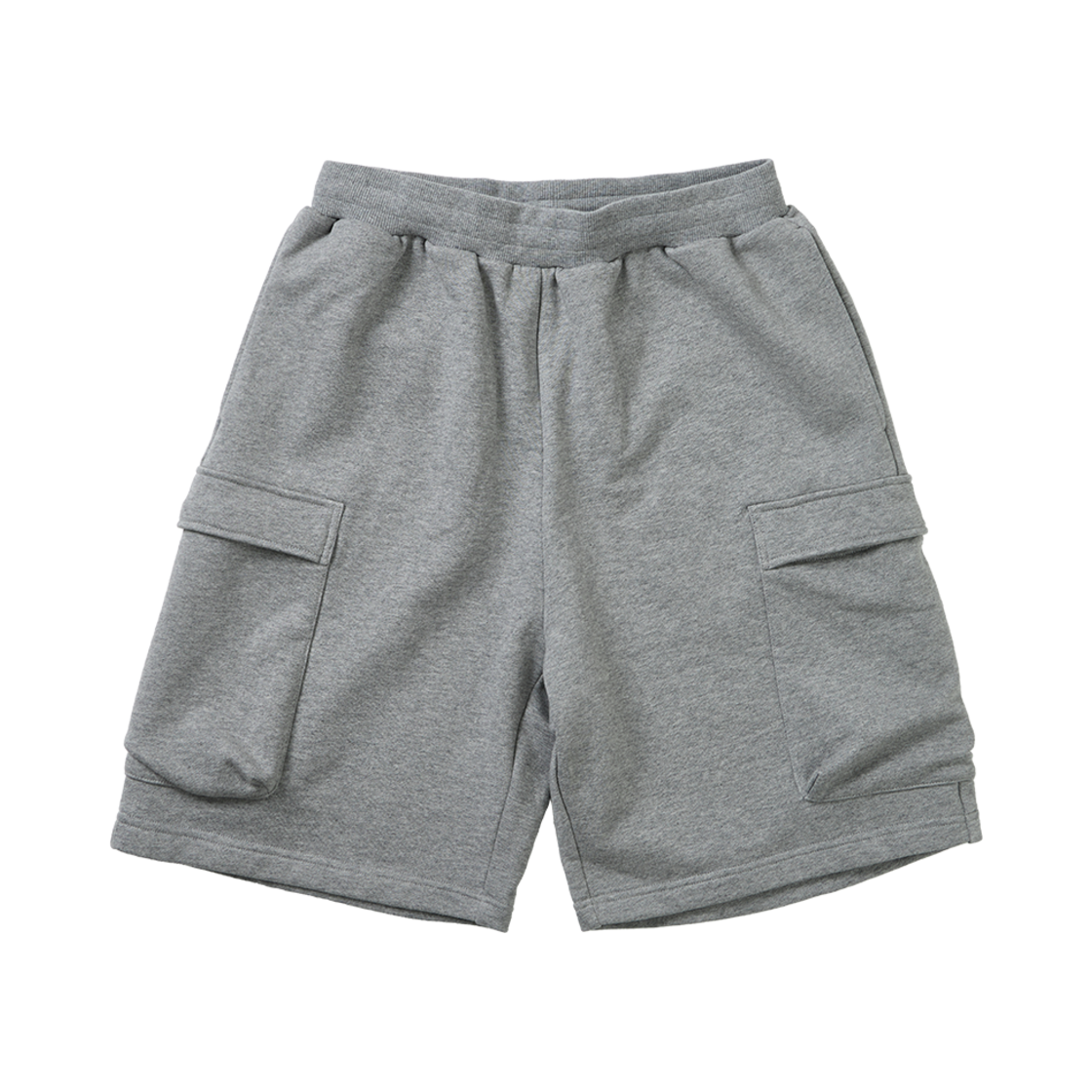 파운드포켓 와이드 스웻 쇼츠 멜란지 그레이(Found Pocket Wide Sweat Shorts Melange Grey)