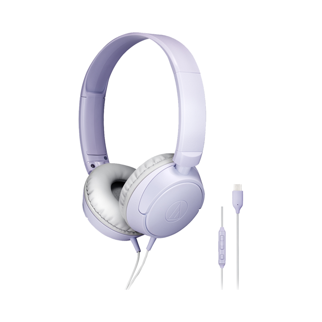 오디오테크니카 ATH-S120C C타입 유선 경량 헤드폰 라이트 바이올렛
