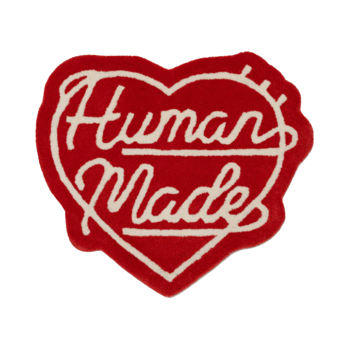 HM28GD074 Human Made Heart Rug Medium Red