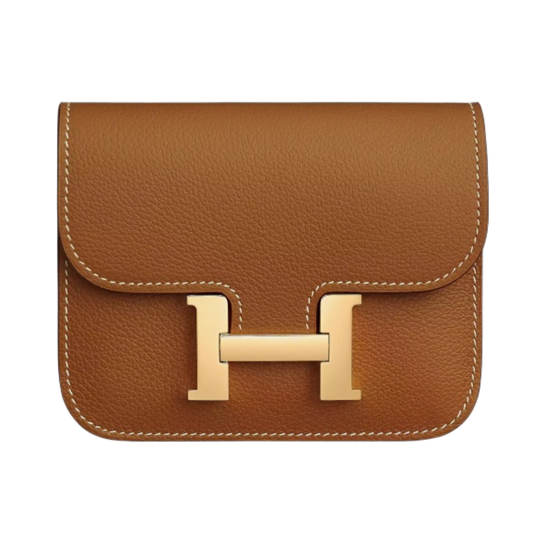 에르메스 콘스탄스 슬림 지갑 에버컬러 & 골드 하드웨어 골드(Hermes Constance Slim Wallet Evercolor & Gold) - 1