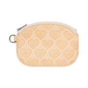 Human Made Leather Coin Case Beige