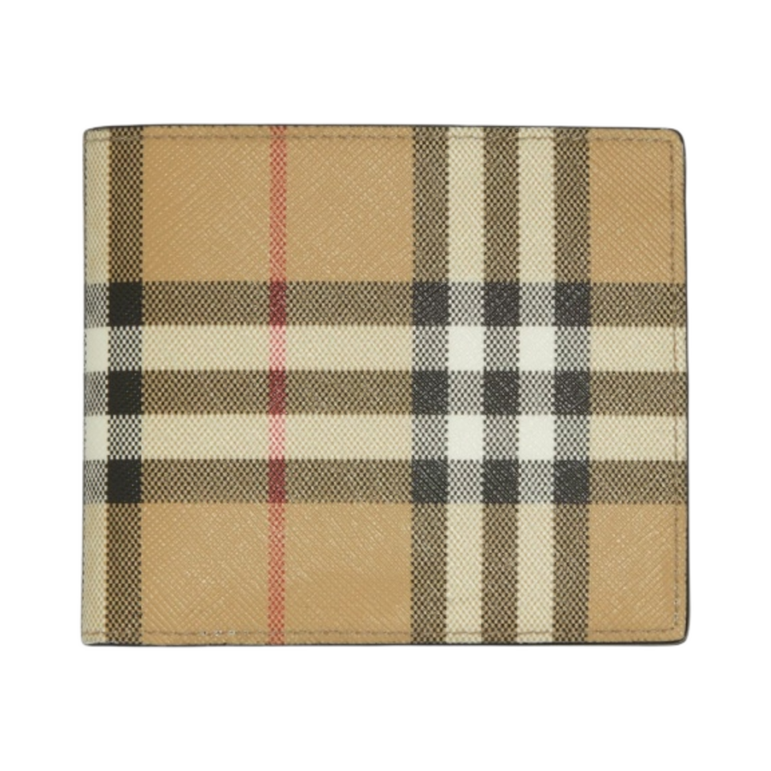 버버리 ID 카드 케이스 빈티지 체크 반지갑 아카이브 베이지(Burberry Vintage Check Bifold Wallet with ID Card Case Archive Beige) - 1