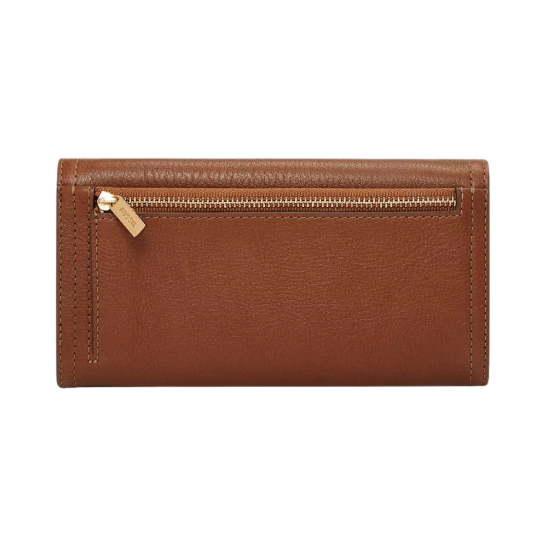 파슬 로건 레더 RFID 플랩 클러치 지갑 브라운(Fossil Logan Leather RFID Flap Clutch Wallet Brown) - 2