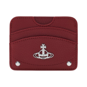 Vivienne Westwood Re-Vegan Grain Half Moon Card Holder Red