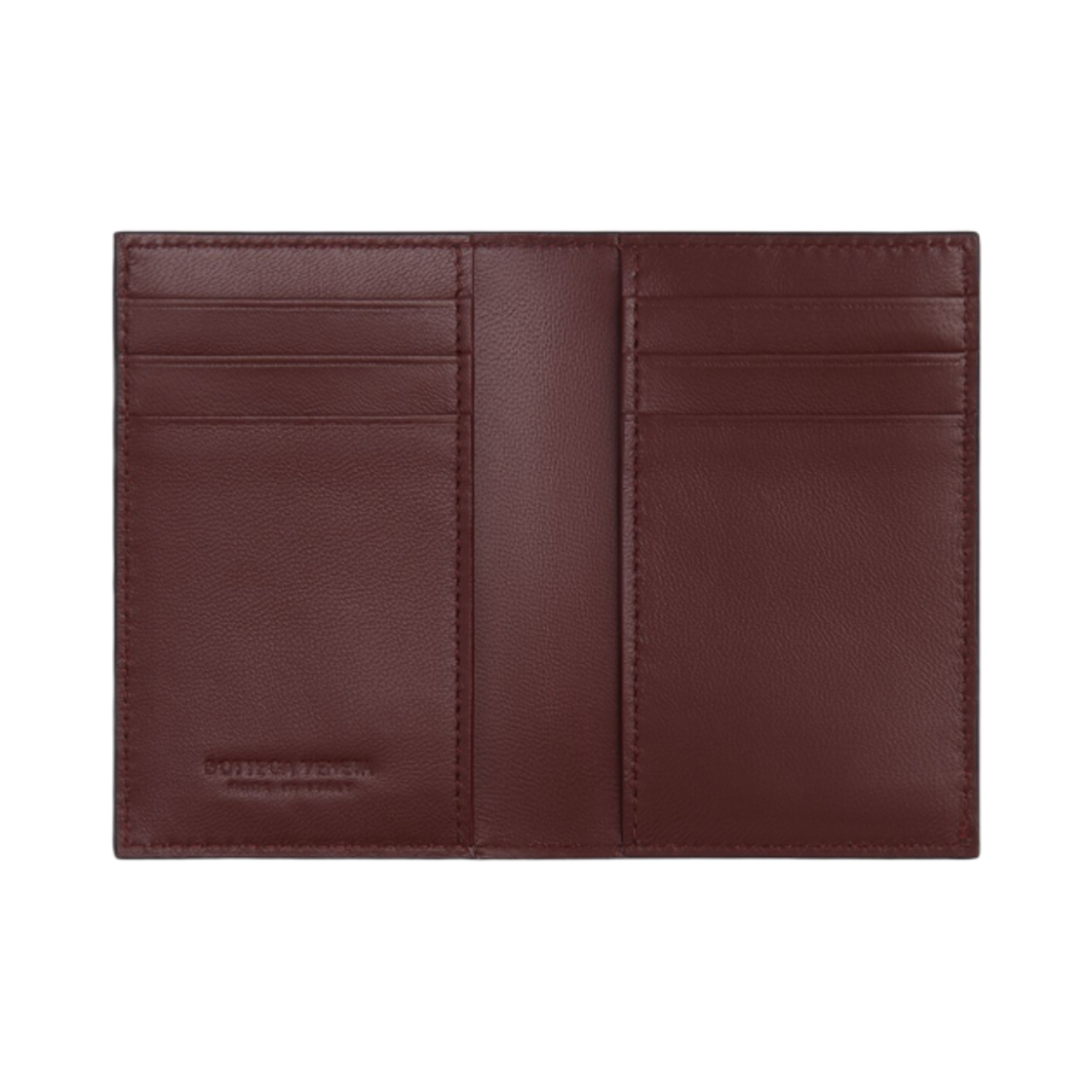 보테가 베네타 인트레치아토 플랩 카드 케이스 블랙 매더 브라운(Bottega Veneta Intrecciato Flap Card Case Black Madder Brown) - 2