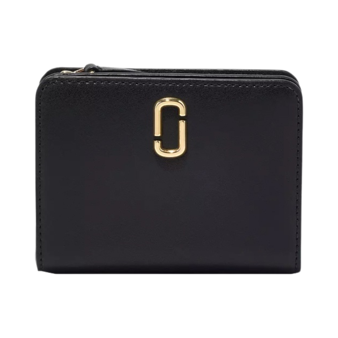 2S3SMP003S01-001 Marc Jacobs The J Marc Mini Compact Wallet Black - 대표 이미지 #1