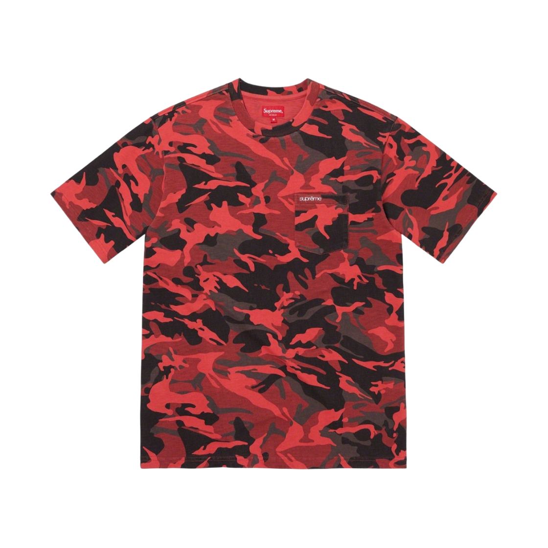 슈프림 S/S 포켓 티셔츠 레드 카모 - 23SS(Supreme S/S Pocket T-Shirt Red Camo - 23SS) - 1