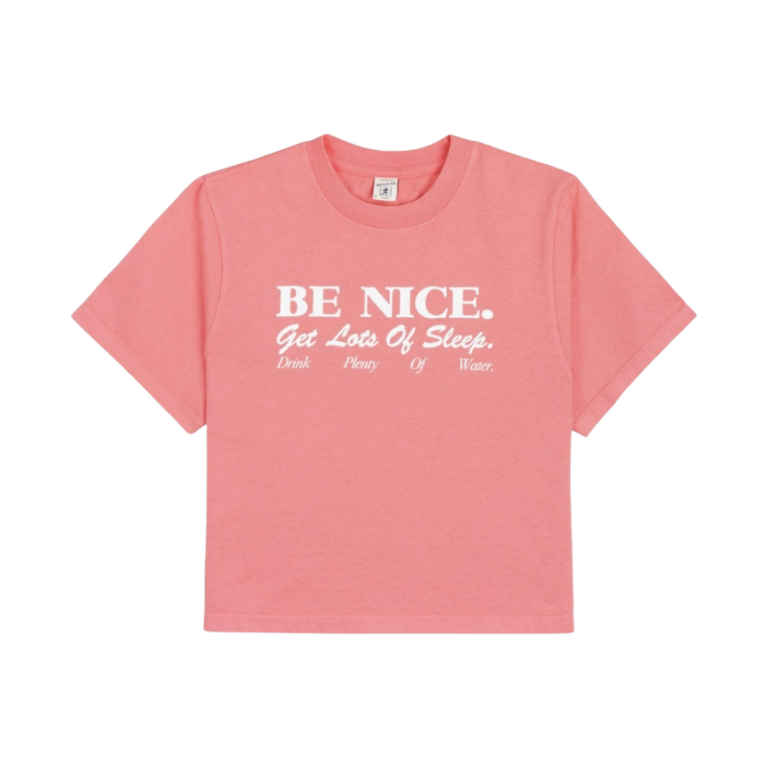 (W) 스포티 앤 리치 비 나이스 크롭 티셔츠 스트로베리