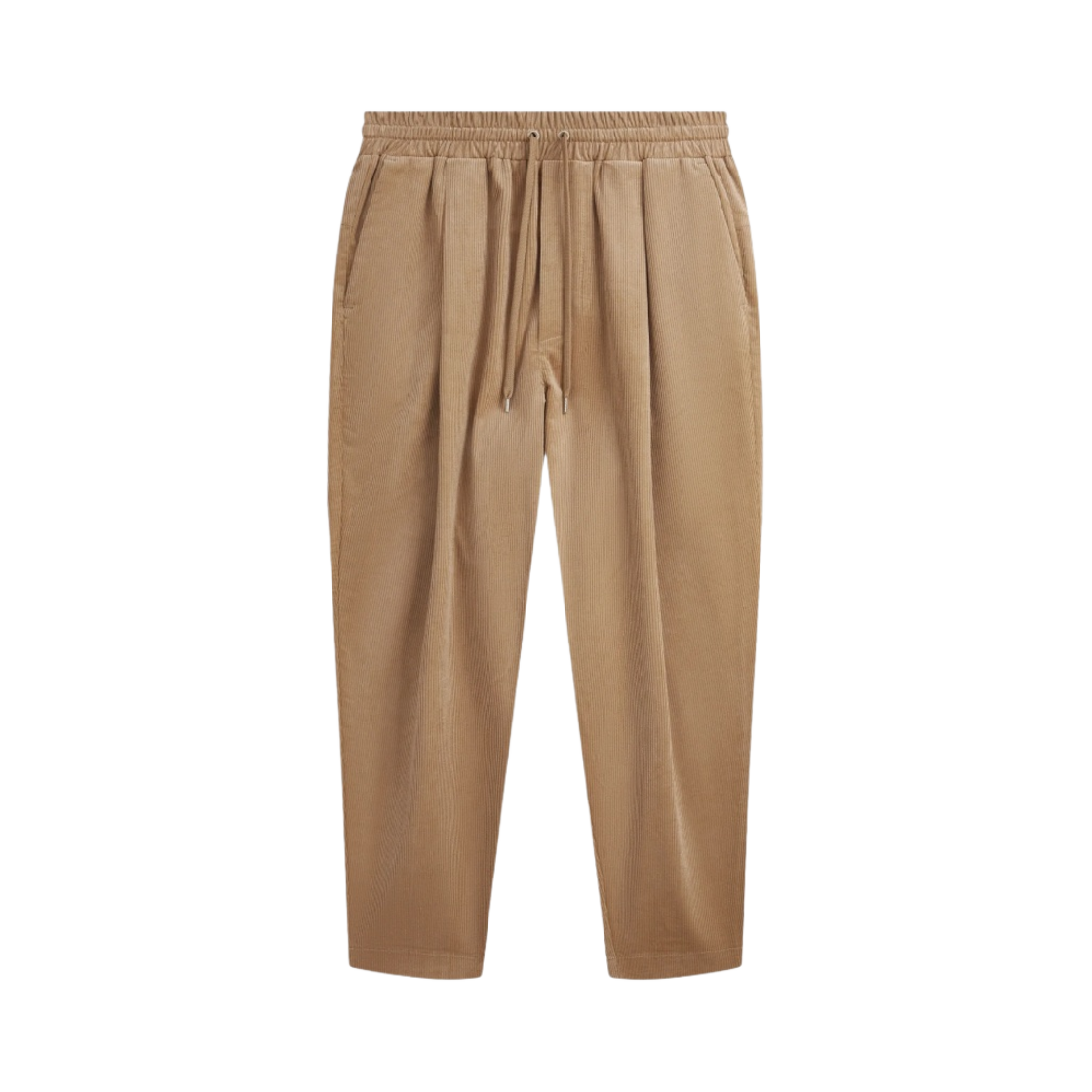 BP101-CO076-BG Drole de Monsieur Cropped Corduroy Le Pantalon Beige