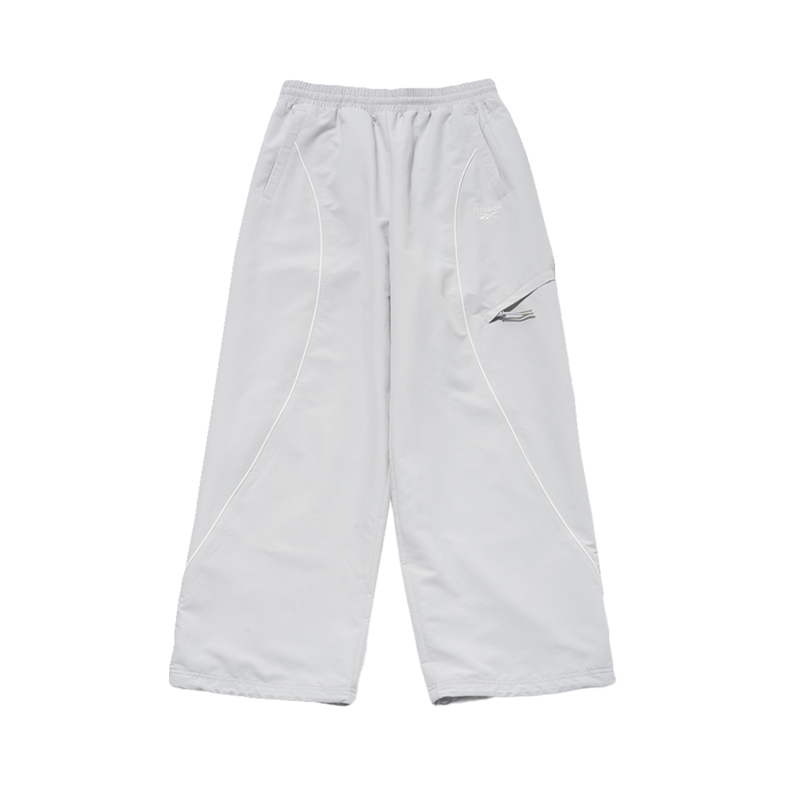 리복 파이핑 와이드 팬츠 W 라이트 그레이