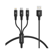 SINJIMORU 3-in-1 QC 3.0 Quick Charging USB Cable 0.7M