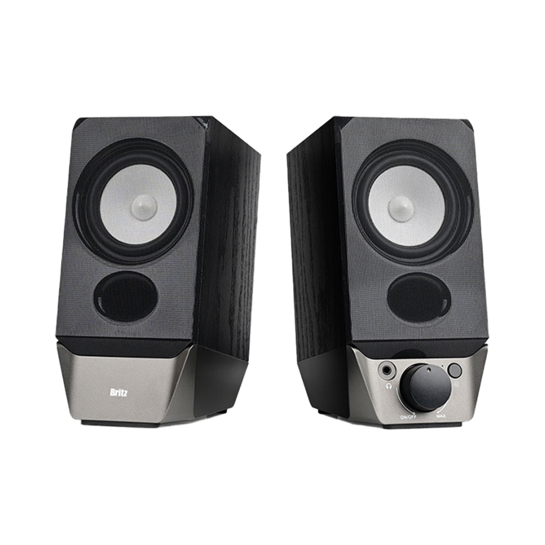 BR-1200ABT_BK Britz Br-1200A Bt 2.0 Channel Bluetooth All-Rounder Speaker 70 Mm Unit Black