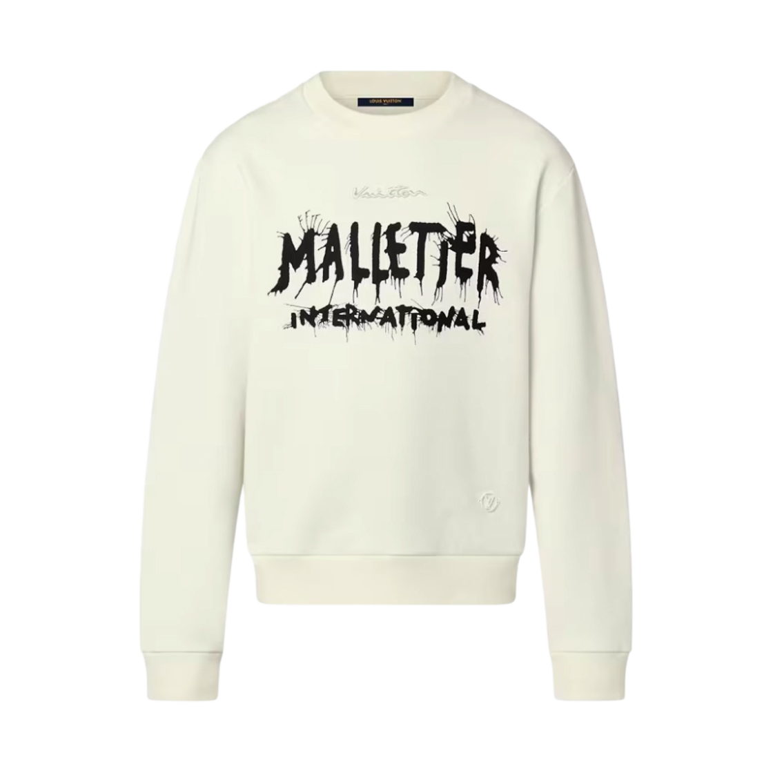 루이비통 코튼 스웨트셔츠 모노코롬 밀키 화이트(Louis Vuitton Cotton Sweatshirt Monochrome Milky White) - 1